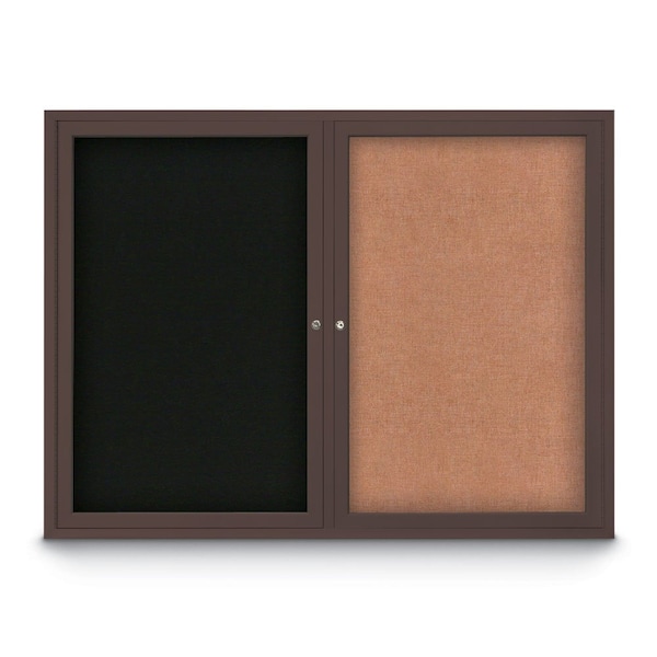 Corkboard, 18"x24", Rubber/Satin